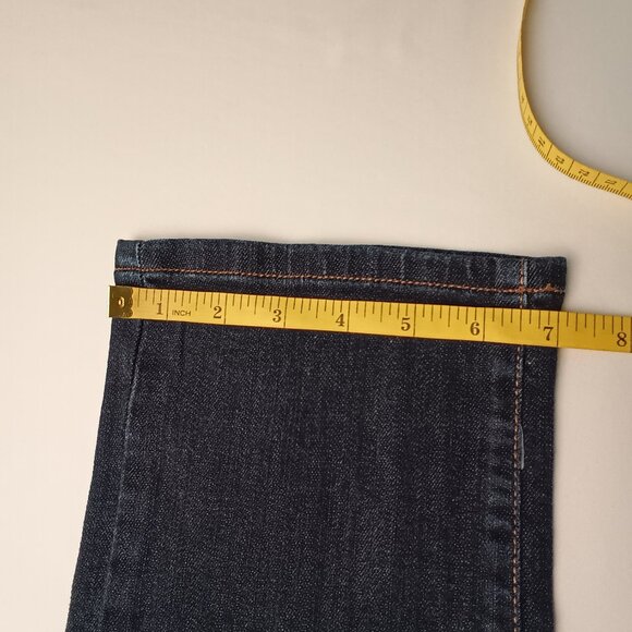 Liz Claiborne Petite Jeans Size 10P Classic Mid Rise Straight Leg Dark Wash - Picture 9 of 9